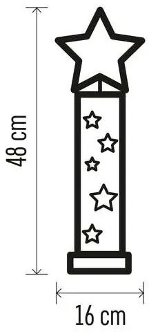 Decorazione natalizia LED 5xLED/2xAA stella