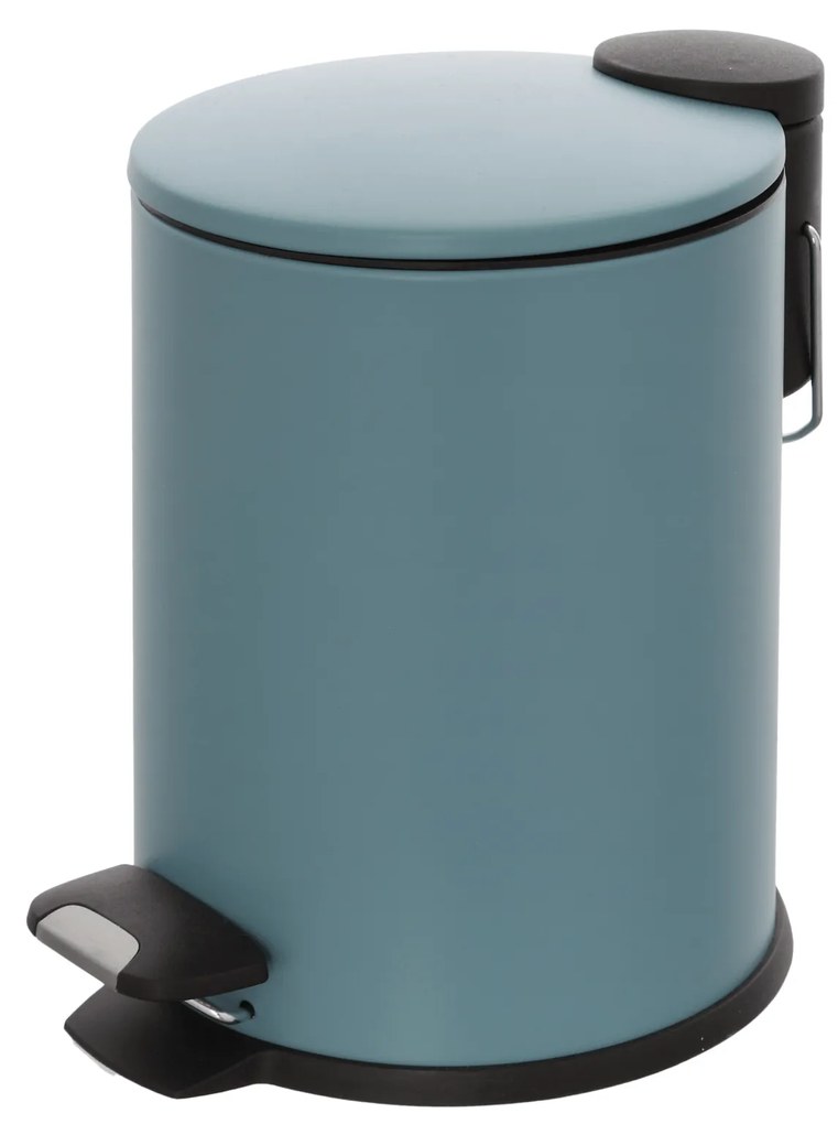 Pattumiera Bagno Con Pedale 3L Feridras "Cover Slim" Blu Pastello
