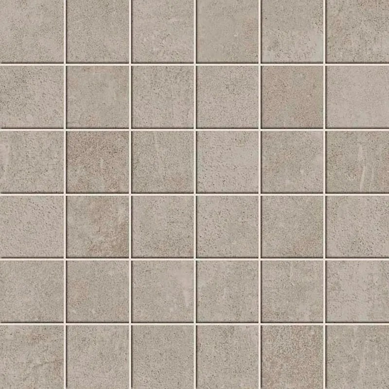 Mosaico in gres porcellanato Draft Grey grigio opaco L 30 x L 30cm x Sp. 8 mm, 10 pezzi