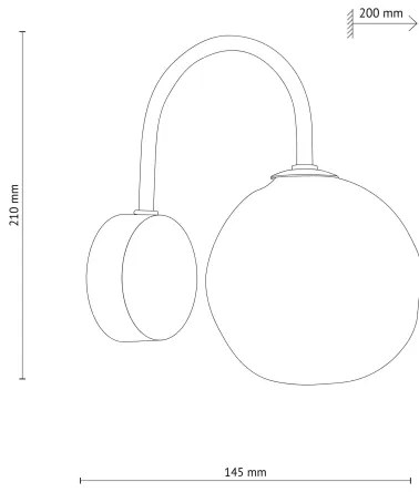 Applique LAVA 1xG9/8W/230V bronzo/fumé beige