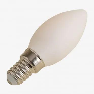 Lampadina LED E14 C35 6W Opale Bianco Caldo 2800K - Sklum