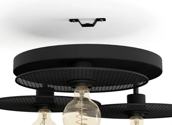 Eglo 43728 - Plafoniera IKESTON 3xE27/40W/230V