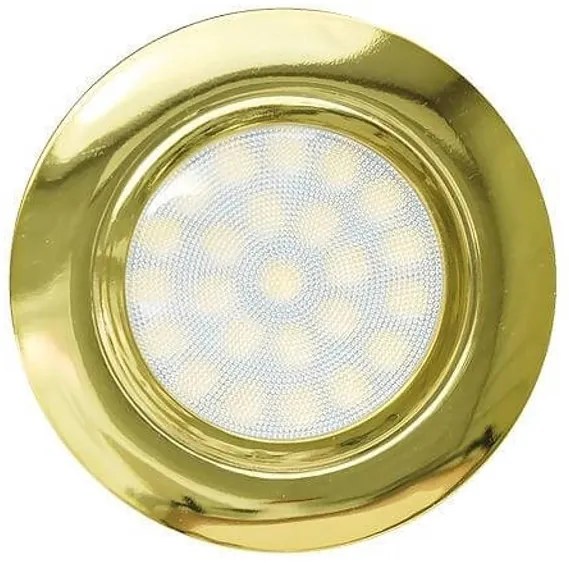 Faro da incasso LED 220V 4W IP44 foro ø56mm - 60mm Dorato Colore Bianco Naturale 4.200K