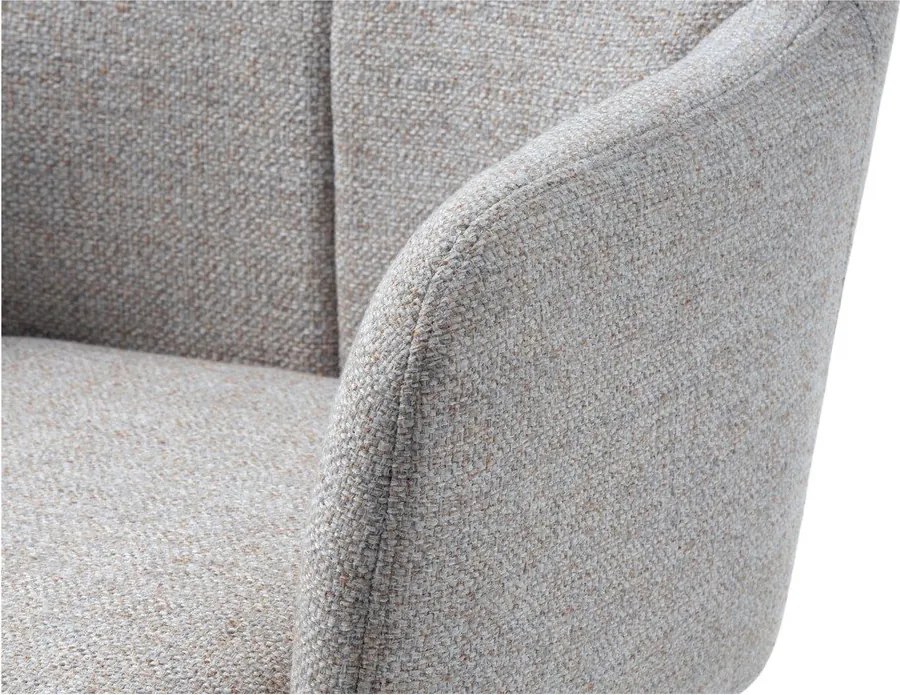 Poltrona da relax grigio chiaro girevole Manning – Unique Furniture