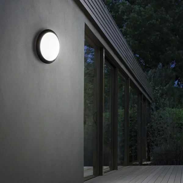 Ideal Lux - Applique da esterno POLAR 1xE27/23W/230V IP66 nero