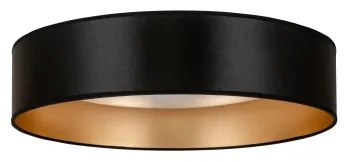 Duolla - Plafoniera LED ROLLER LED/24W/230V diametro 45 cm nero/oro