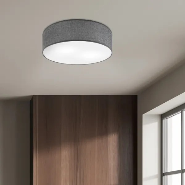 Plafoniera da soffitto SIRJA 2xE27/15W/230V Ø 45 cm grigia
