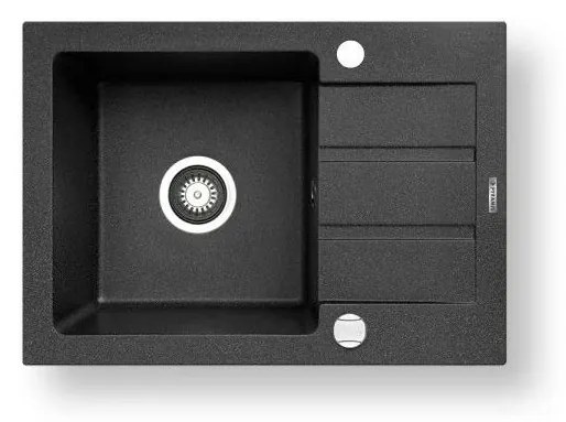 Pyramis 70165701 - Lavello cucina NEXT 62x44 cm granito/nero