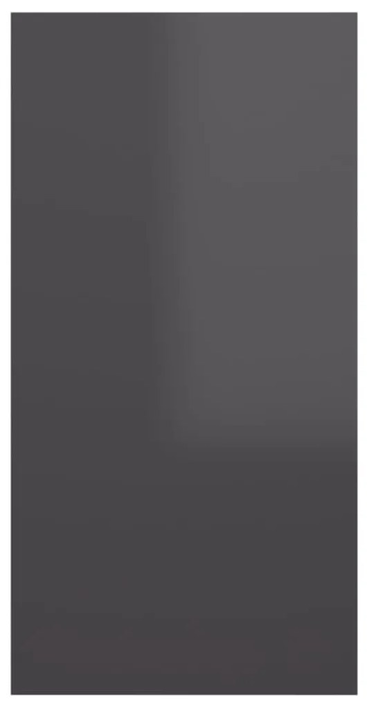 Mobile tv grigio lucido 30,5x30x60 cm in truciolato