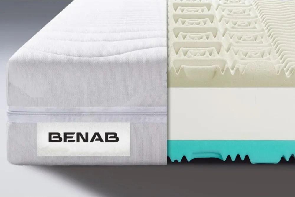 Materasso bifacciale in schiuma dura/media 120x200 cm Visco Comfort - BENAB