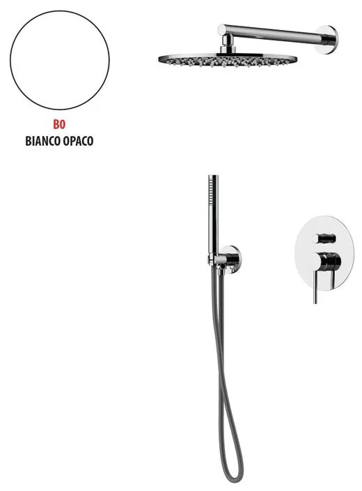 Kit incasso doccia Circle Two bianco