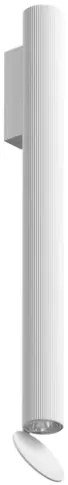 Flos Flauta H500 Riga Lampada indoor 50 cm Da Parete a biemissione in alluminio bianco