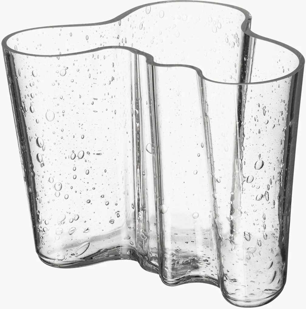 Vaso in vetro soffiato Aalto, alt. 16 cm
