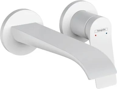 Rubinetto per lavabo a canna media getto a cascata d'acqua Vivenis cromato lucido HANSGROHE H 11.5 cm