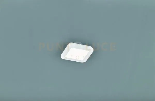 Camillus plafoniera led quadrata metallo bianco opaco con funzione ...
