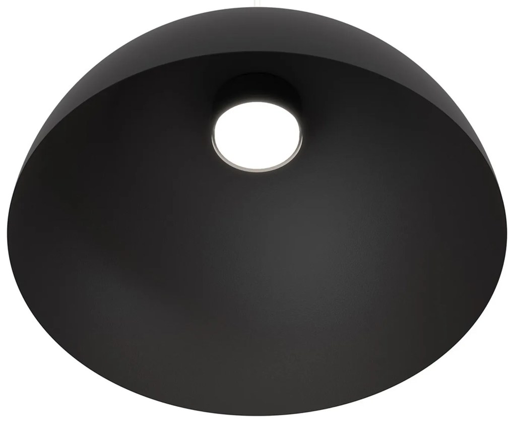 Lampadario Minimal Efesto Acciaio Nero Bianco 1 Luce Gx53
