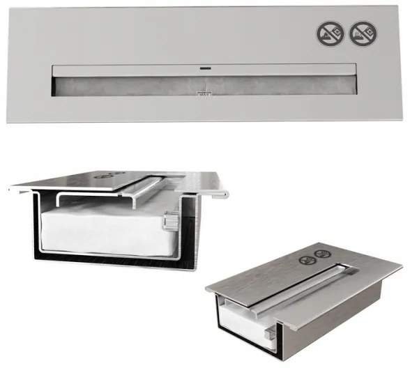 BIO camino INDIA 8,5x49 cm 2,5 kW nero