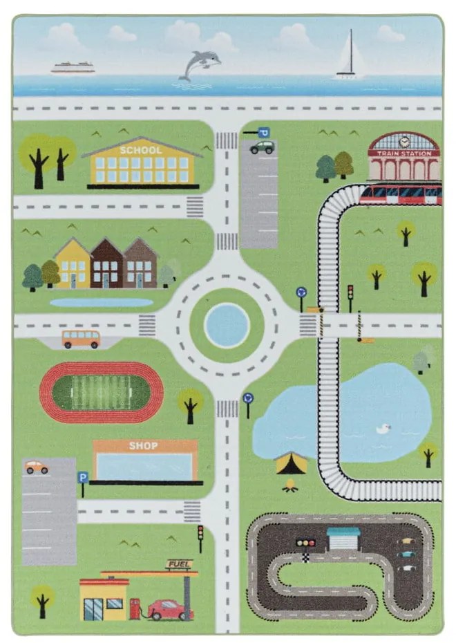 Tappeto verde per bambini 80x120 cm Play - Ayyildiz Carpets