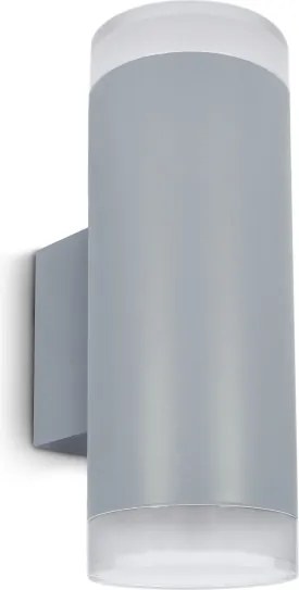 Brilagi - Applique da esterno LED RGBW MATERA 2xGU10/4,8W/230V grigio IP54