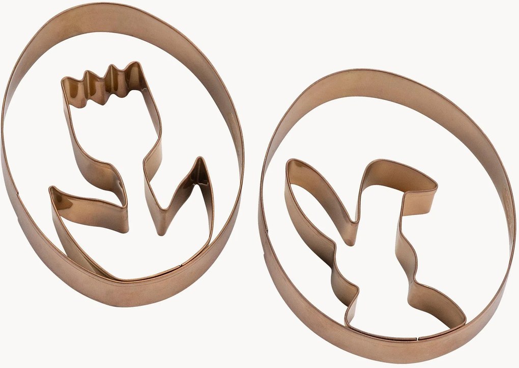 Set di 2 stampi per biscotti Rabbit & Tulip