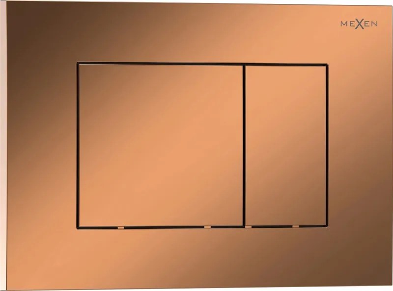 Mexen Tex 02 pulsante di scarico, oro rosa lucido - 6102-09