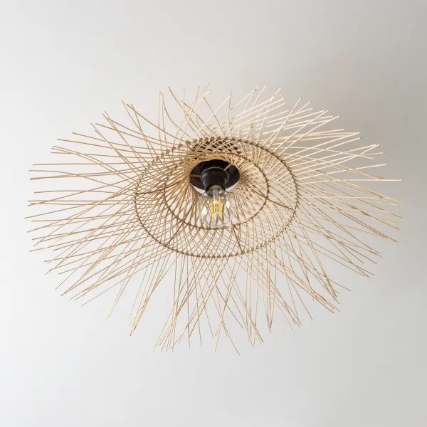 Brilagi - Lampadario LED a montaggio superficiale CERIA BOHO, 1xE27/40W/230V, Ø 100 cm, bambù