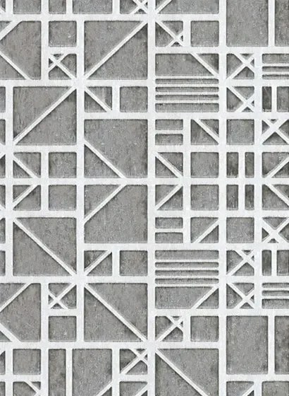 Arte International Carta da parati Window - Grau