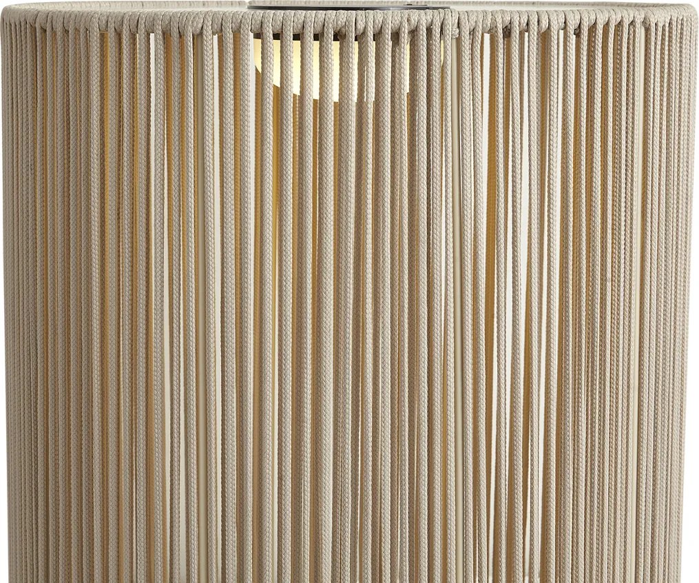 Lampada da tavolo moderna da esterno beige con LED ricaricabile e solare IP54 - Rope