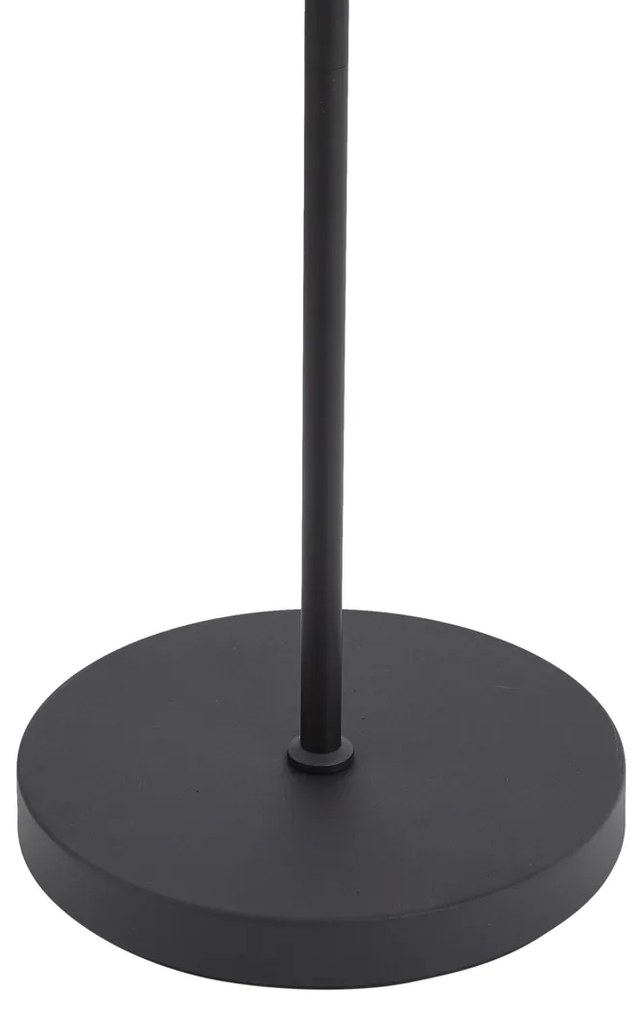 Lampada da terra moderna nera con LED dimmerabile a 3 livelli ricaricabile - Statler