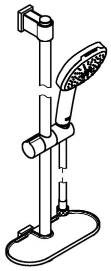 GROHE 26929001 - Set doccia VITALIO COMFORT 110 600 mm cromo lucido