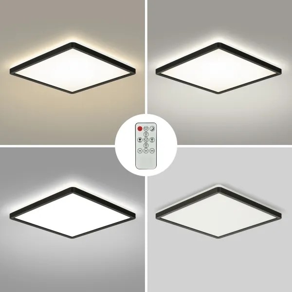 Brilagi - Lampada LED dimmerabile ULTRA SLIM 18W 230V 30x30 cm nera + DO