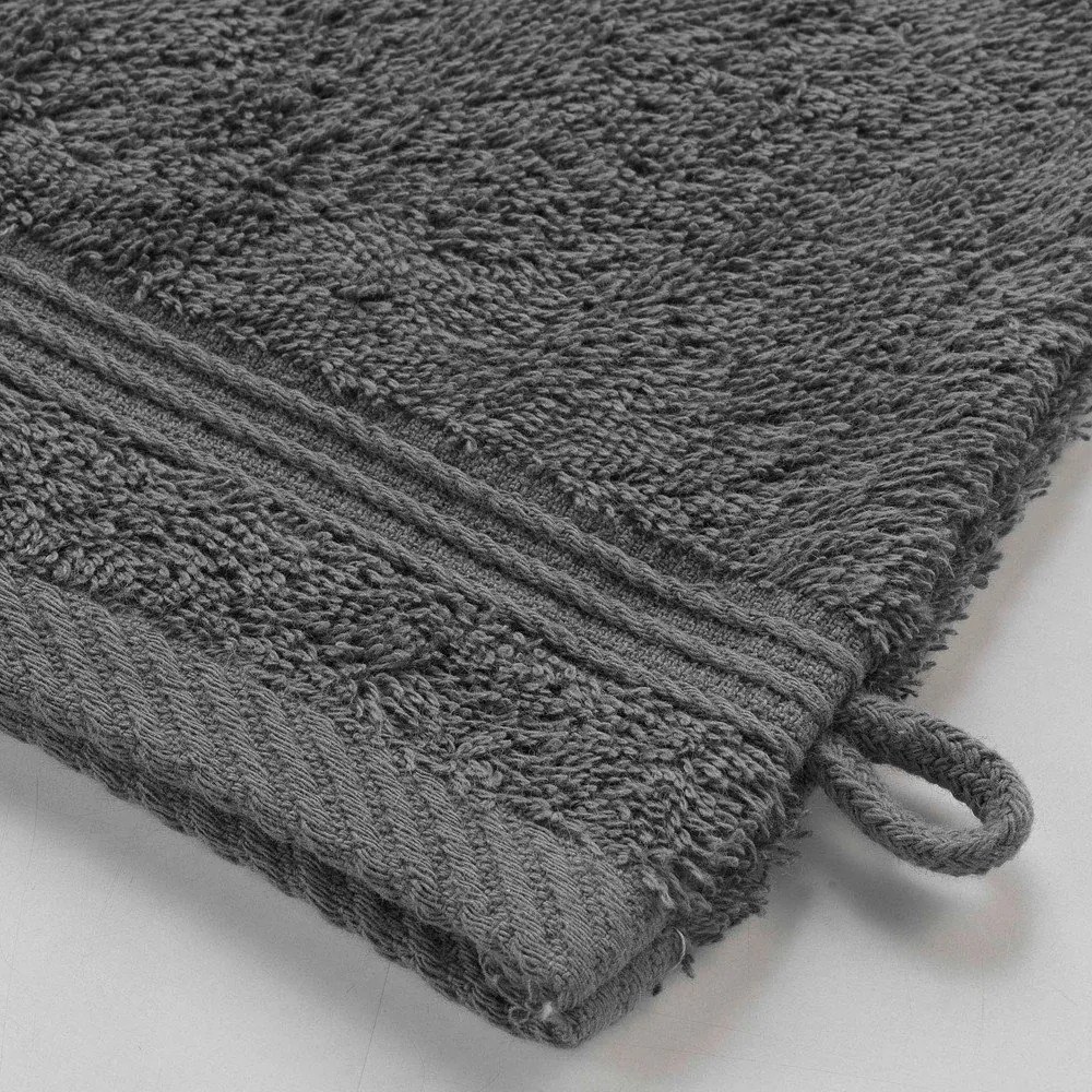 Manopola grigio scuro in cotone 15x21 cm Tendresse – douceur d'intérieur