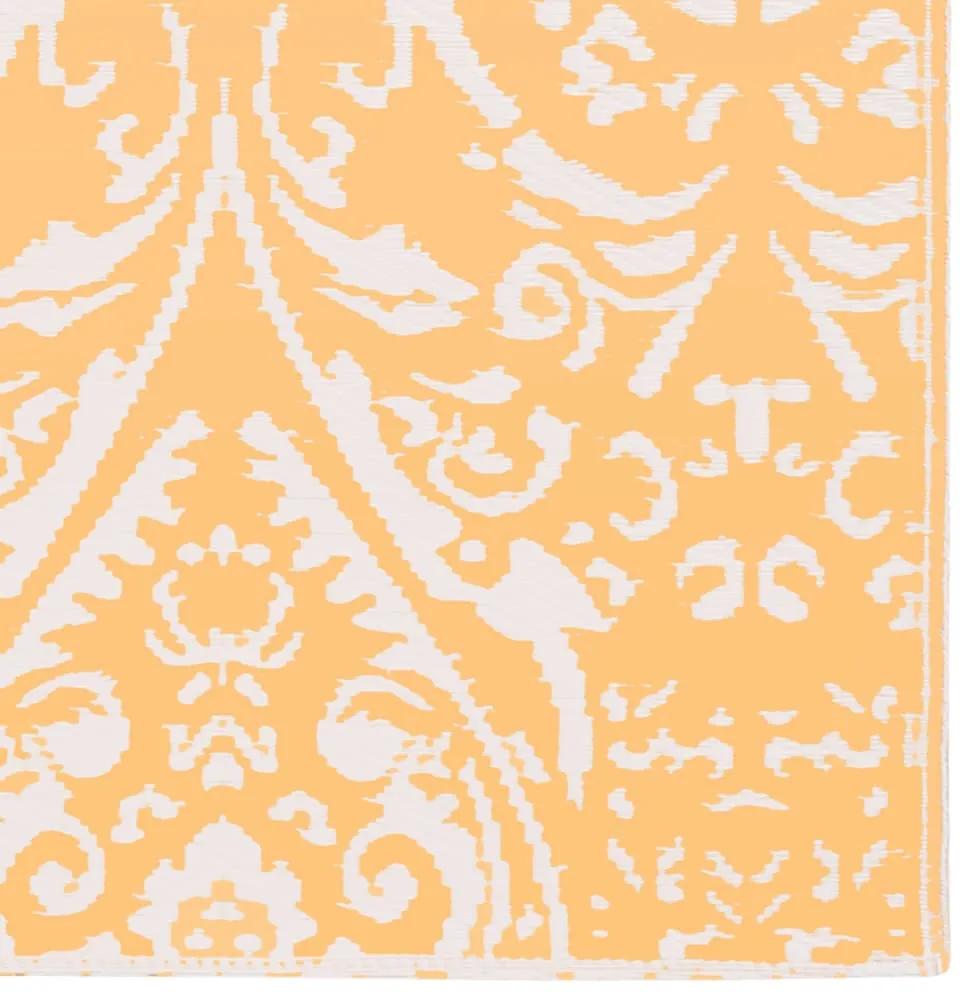 Tappeto da Esterni Arancione e Bianco 120x180 cm in PP