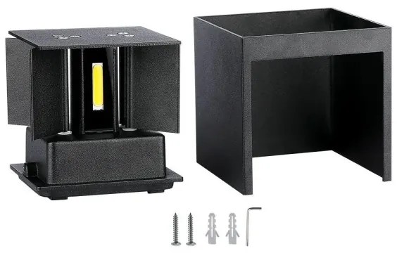 Applique LED da esterno LED/11W/230V 3000K IP65 nero