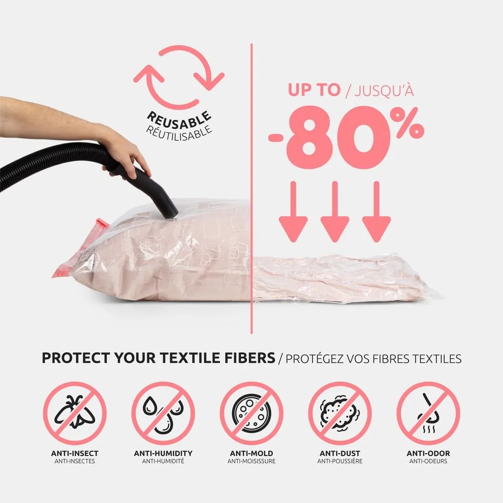 Sacchetti per il vuoto in set da 2 pezzi Premium Valve L - Compactor