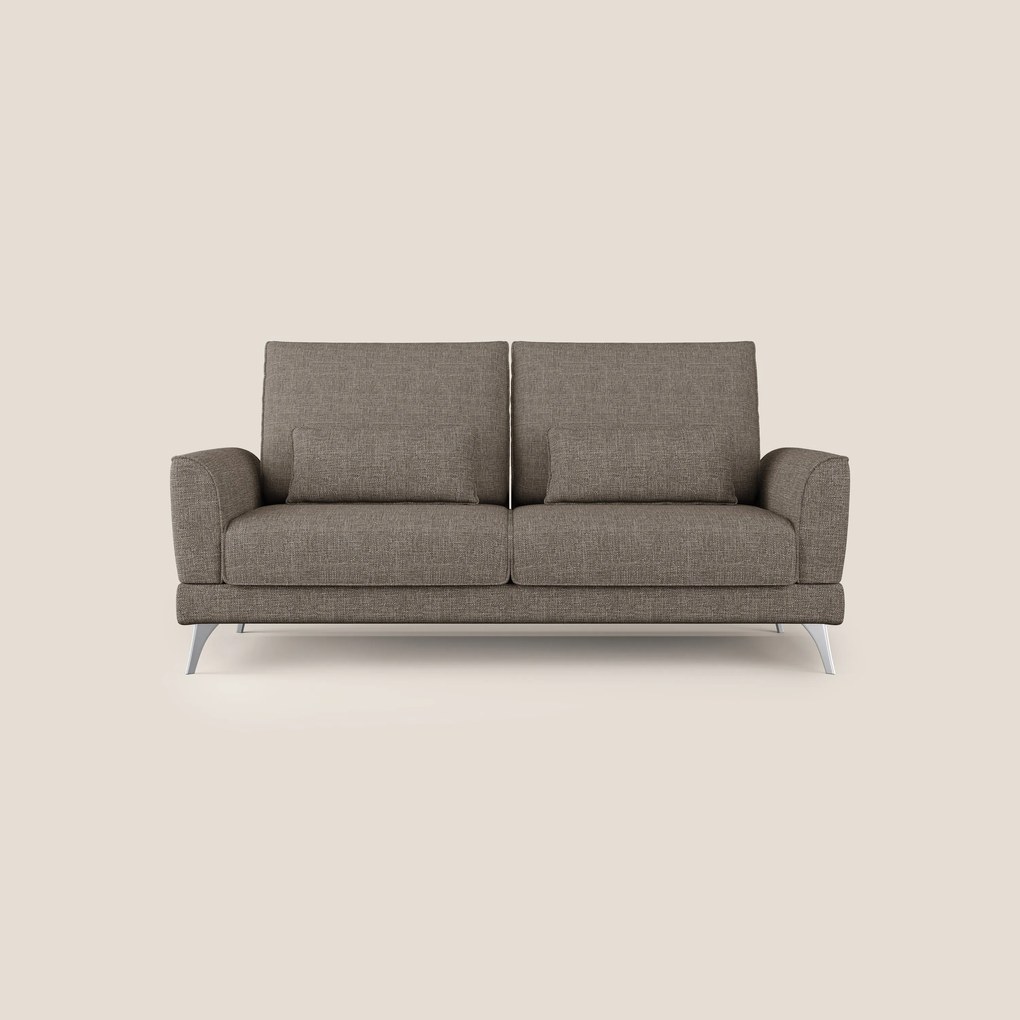 Tommy Divano relax con schienali traslanti in morbido tessuto fiammato T06 marrone