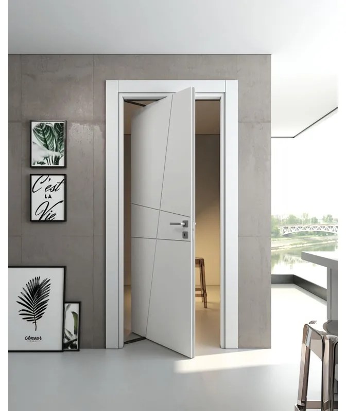 Porta rototraslante Tolosa bianco L 80 x H 210 cm sinistra