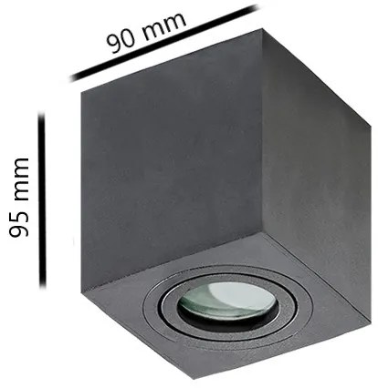 Azzardo AZ2878 - Plafoniera da bagno BRANT 1xGU10/50W/230V IP44