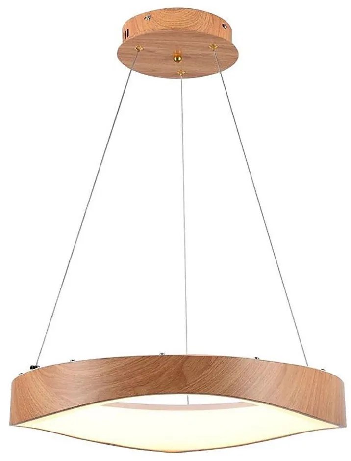 Lampadario LED a sospensione con filo LED/25W/230V 3000K ø 50 cm marrone