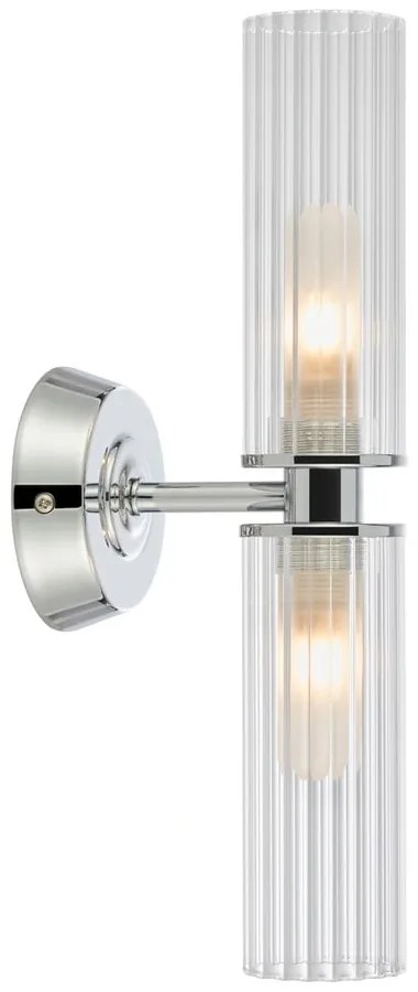 Lampada da parete argentata Rimini – Markslöjd