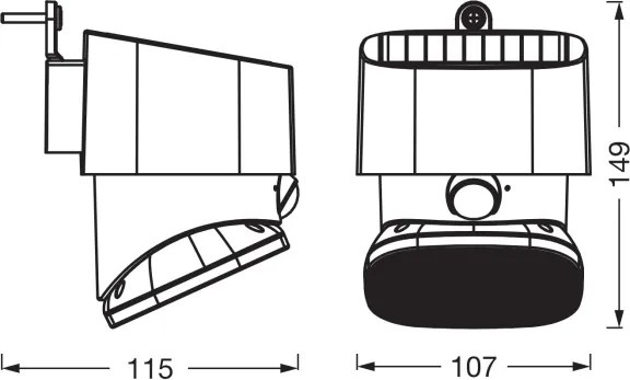Osram - Applique solare ENDURA STYLE LED/10,3W/4,2V 2000 mAh IP54 antracite