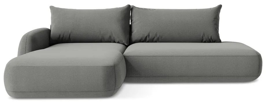 Divano angolare grigio allungabile (con penisola a sinistra/con chaise lounge) Hale – Makamii