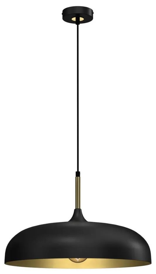 Brilagi - Lampadario a sospensione con filo ABRAHAM 1xE27/60W/230V diametro 45 cm nero