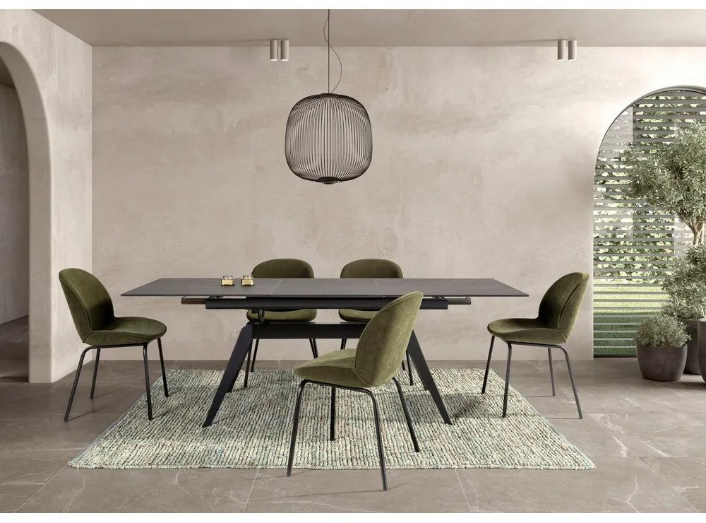 Tavolo da pranzo in ceramica 90x160 cm Lula - Marckeric