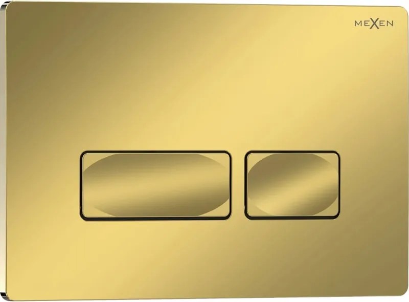 Mexen Tex 04 pulsante di scarico, oro champagne lucido - 6104-08