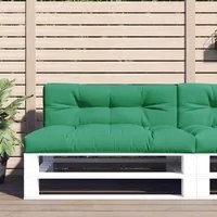 Cuscino per Pallet Verde 120x40x12 cm in Tessuto 360628