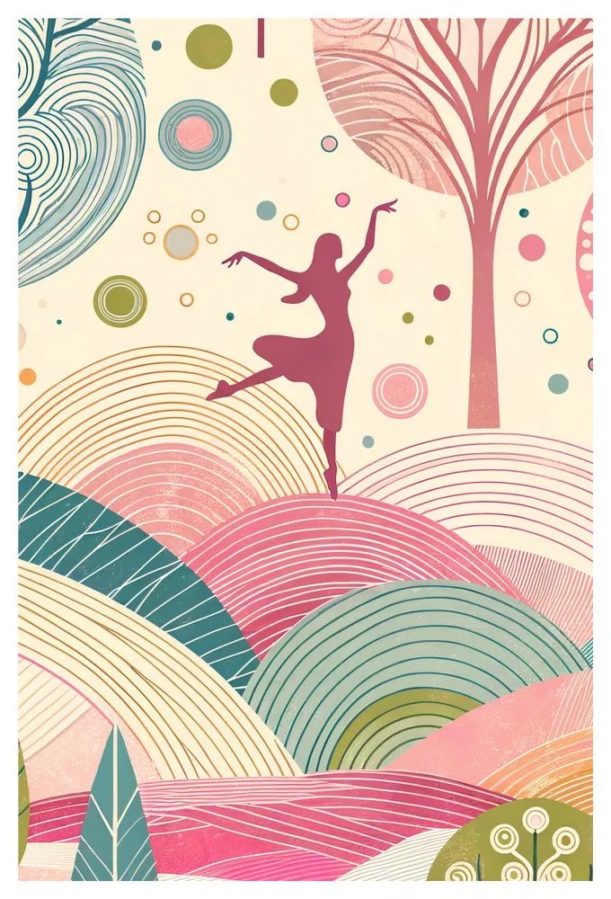 Quadro su tela – Danza nel paesaggio