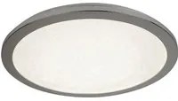 Plafoniera Contemporanea Scilly Policarbonato Cromo Bianco Led 17,5W 4000K