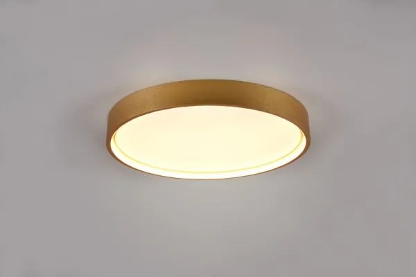 Plafoniera doha led con bordo metallo ottone anticato 641310208