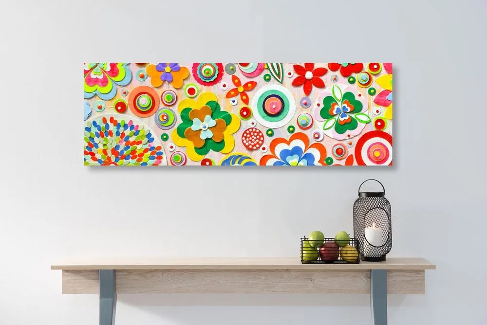 Stampa su tela – Astrazione di fiori